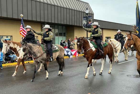 Image 4 of 18 in gallery section. Image title is Michelle Micah Vet Parade.