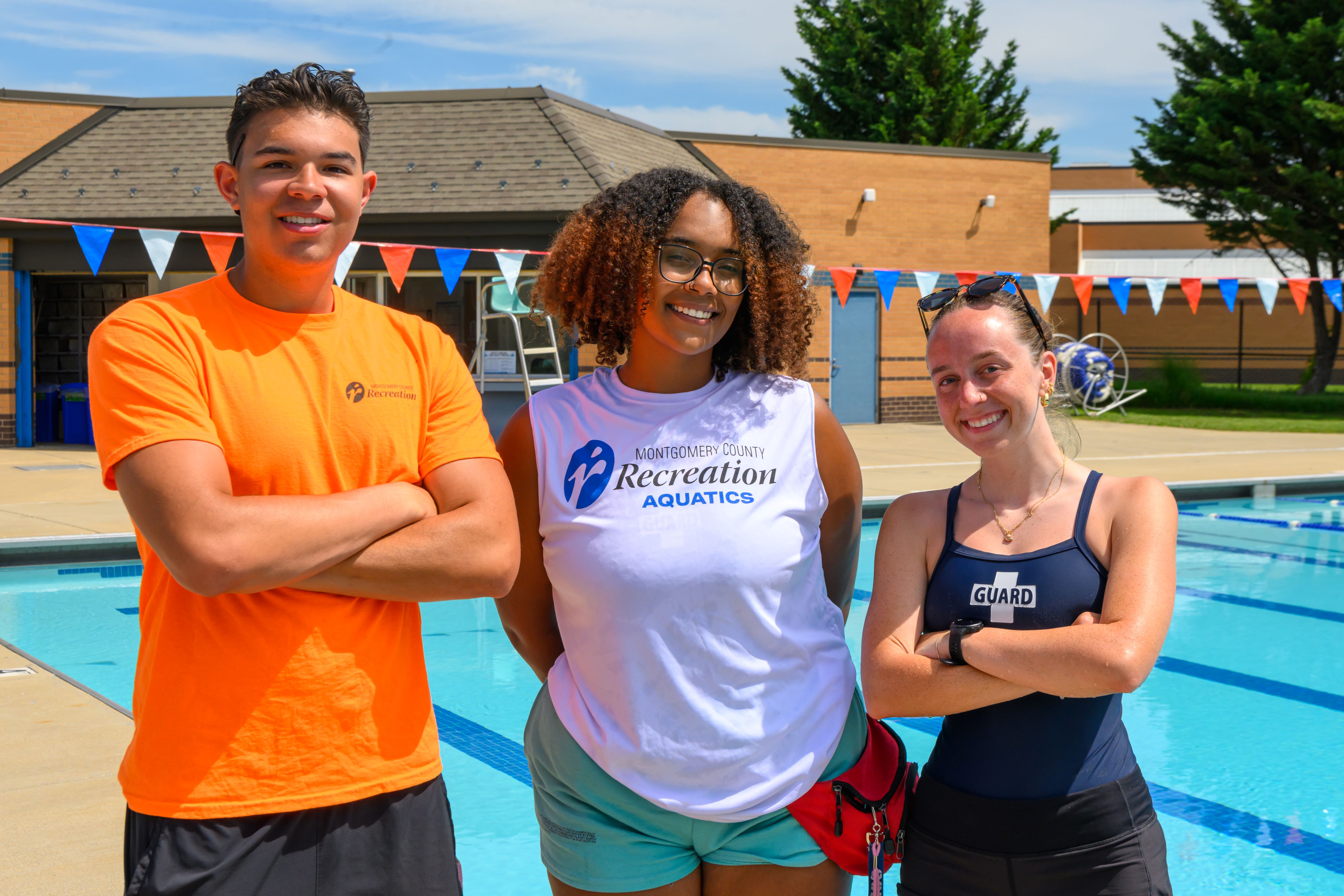Image 6 of 9 in gallery section. Image title is Outdoor Pool Staff 3.