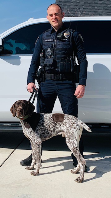 Image 7 of 23 in gallery section. Image title is 032123 Tucker and K9 Bishop.