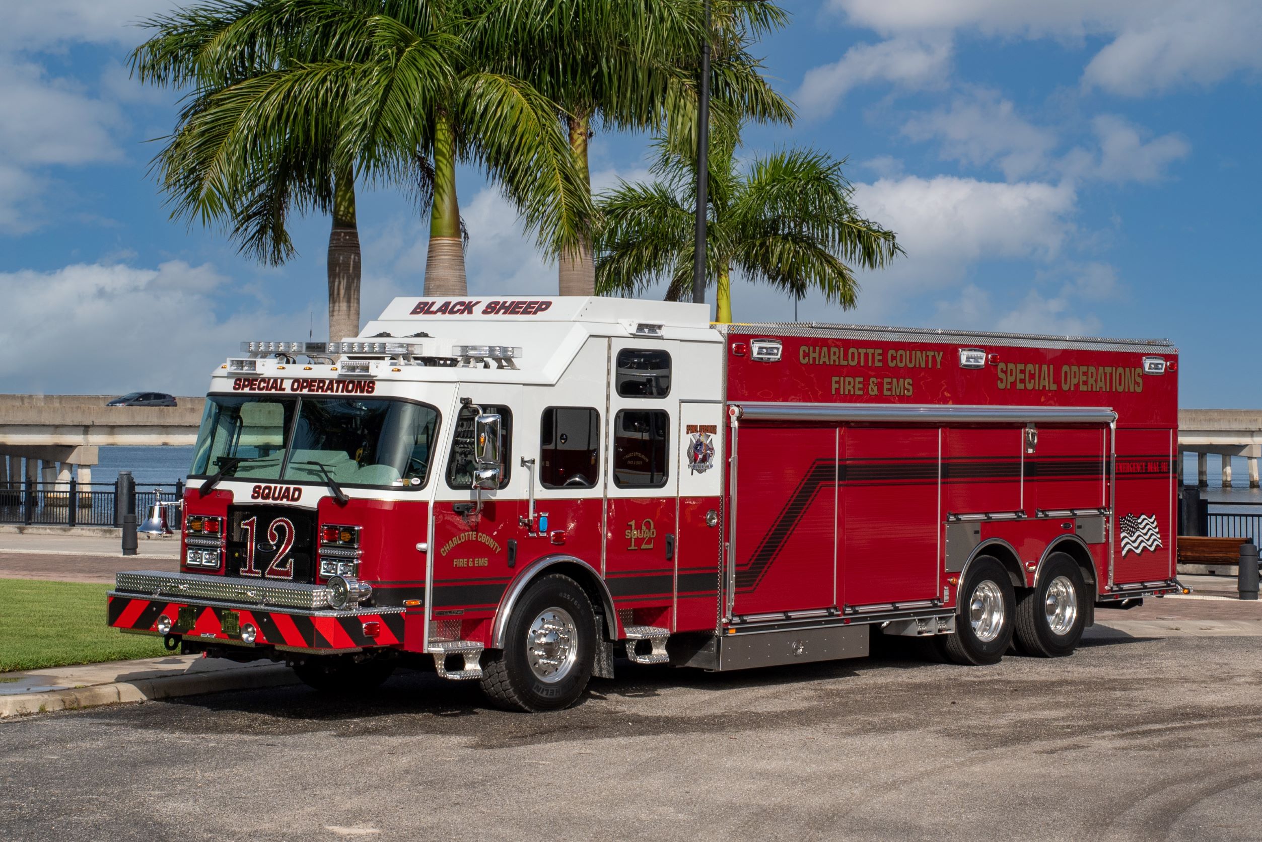 Image 7 of 9 in gallery section. Image title is Squad 12 in front of harbor (2 of 1).