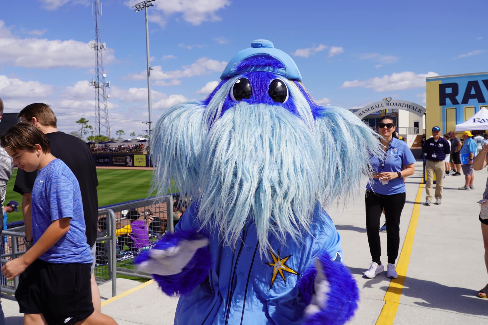 Item 6 of 12 in gallery section. Title is Tampa Bay Rays at the Charlotte Sports Park.