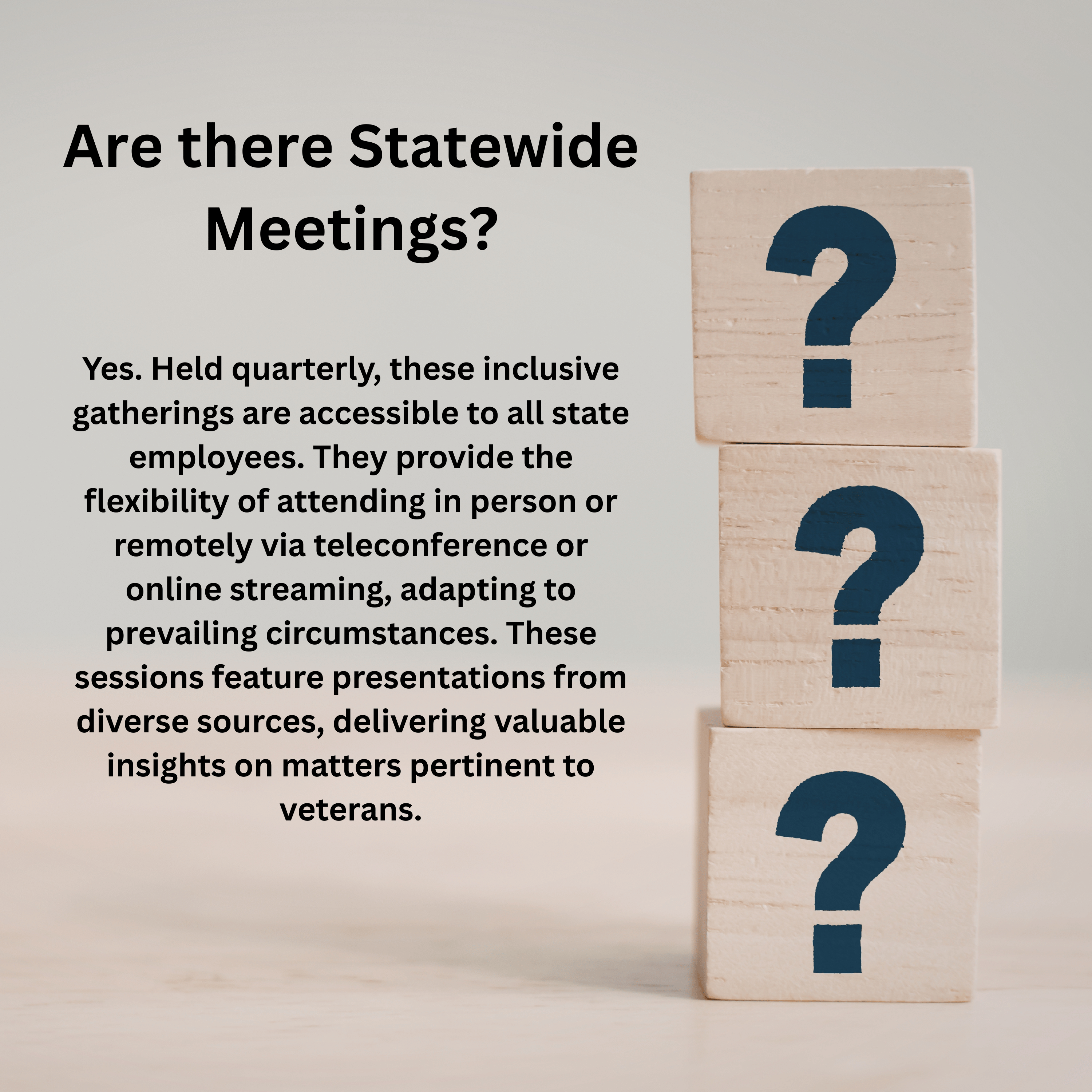 Image 4 of 4 in gallery section. Image title is Are there statewide meetings?.