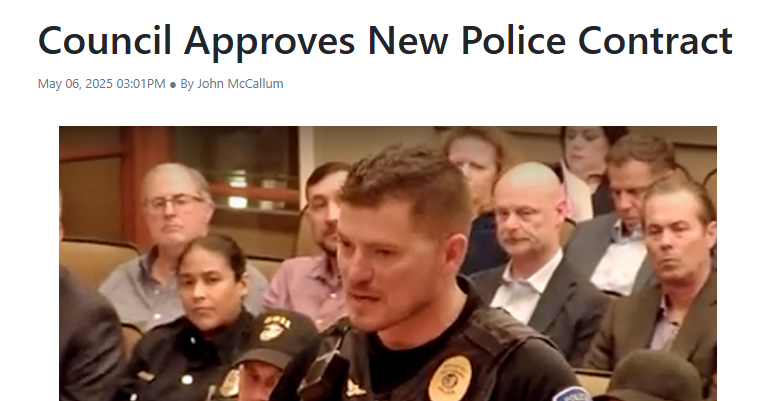 Council Approves New Police Contract