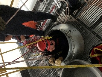Image 16 of 16 in gallery section. Image title is Confined space training.