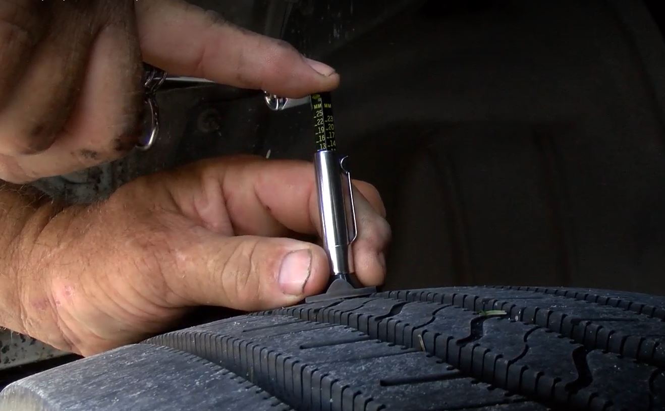 Image 3 of 4 in gallery section. Image title is Tire - close up.
