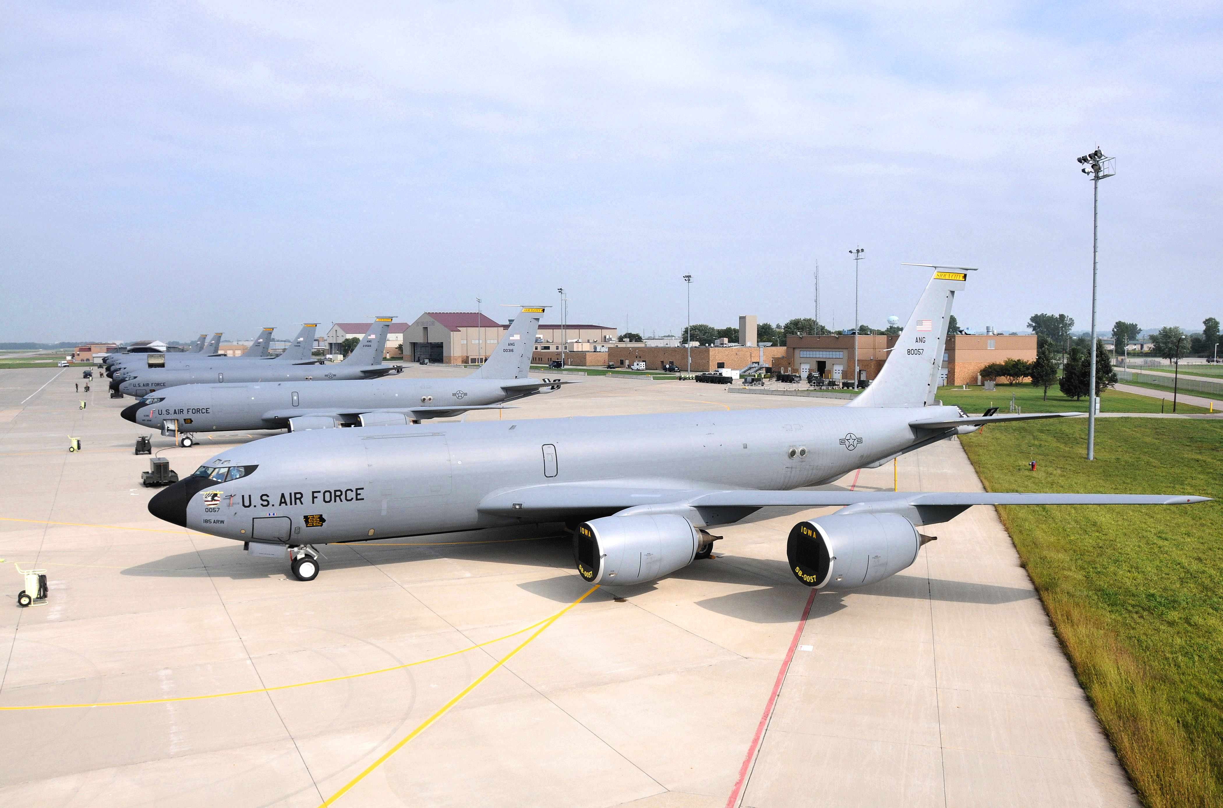 Image 3 of 3 in gallery section. Image title is 185th_Air_Refueling_Wing_KC-135s_Sioux_City_IA.