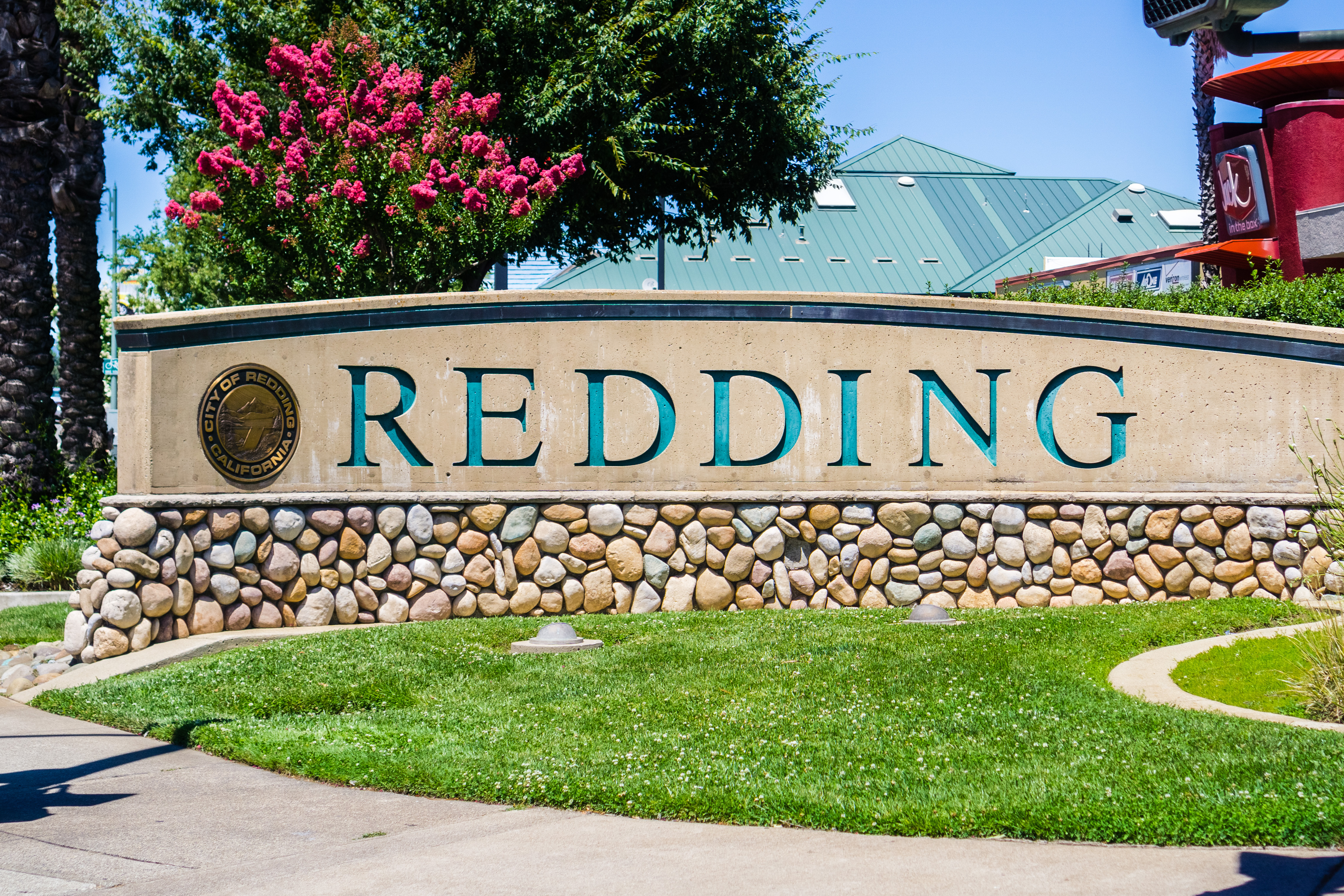 Image 5 of 9 in gallery section. Image title is Redding Sign.