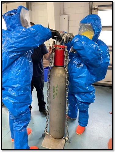 Image 11 of 16 in gallery section. Image title is HazMat Training.