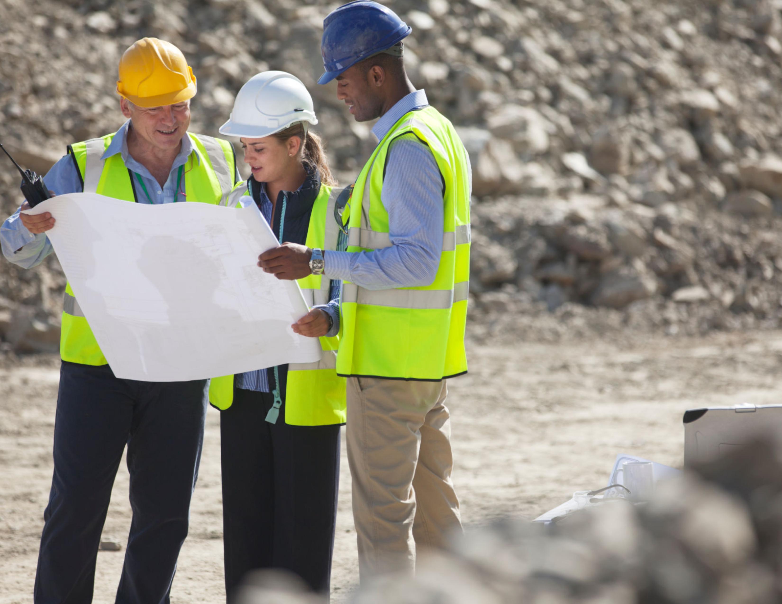 Image 10 of 13 in gallery section. Image title is Hard Hat Group blue print.