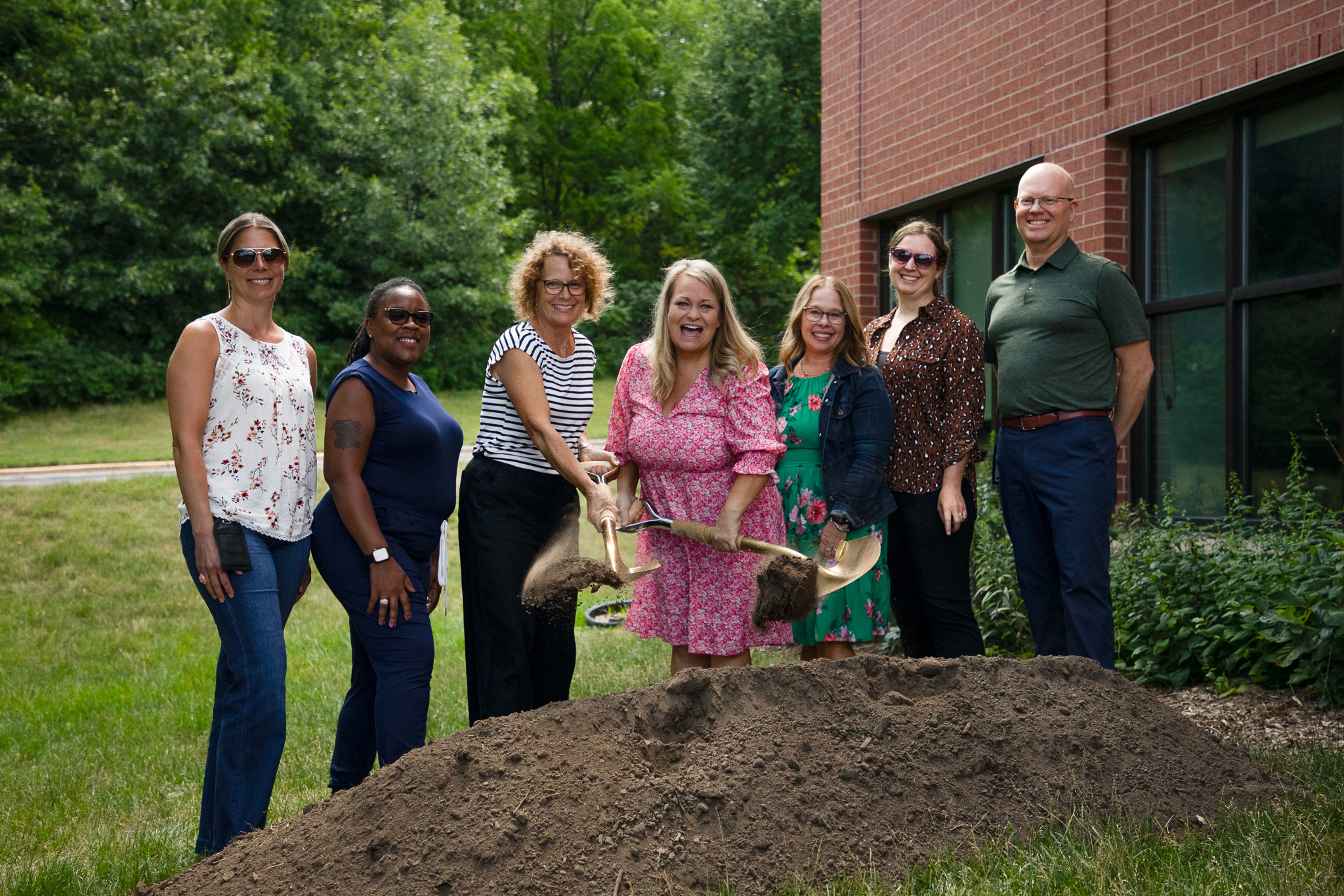 Image 12 of 16 in gallery section. Image title is Meet the Senior Center - breaking ground for patio! .