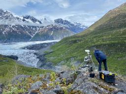 Image 12 of 28 in gallery section. Image title is RepairingCamera_ValdezGlacier_KatreenWikstromJones.