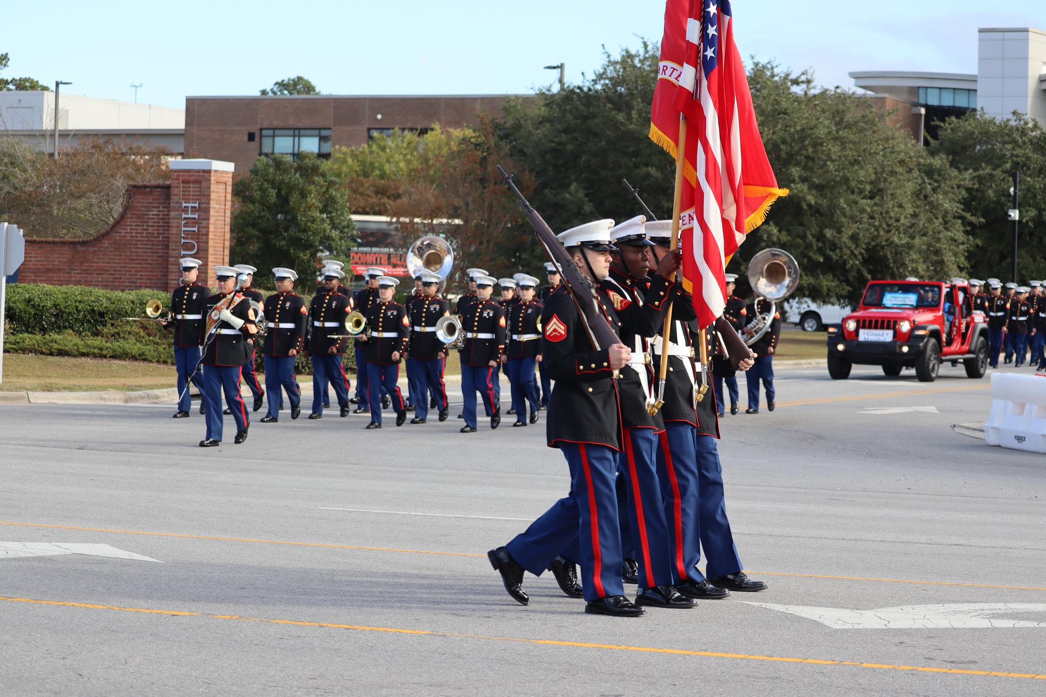 Image 9 of 9 in gallery section. Image title is Marine Corps Color Gaurd.